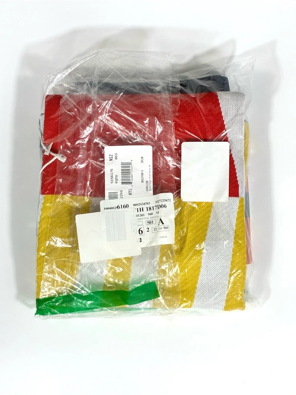 Staud Karina Knit Midi Skirt Sails Up Medium NEW Geometric Colorblock